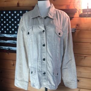 J Jill- XL. 100% linen jacket. Lightweight. Brand new.